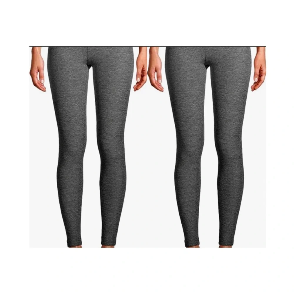 No Boundaries Junior Super Soft Leggings High Rise. 2pack Gray. Large (1…
